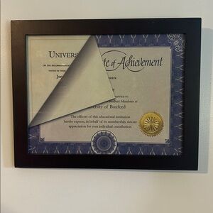 Sophisticated Brown Document Frame